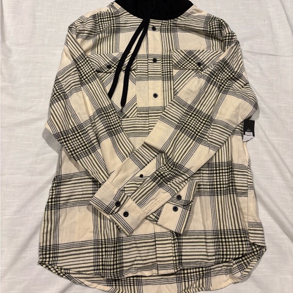 Blackhawks one of a kind flannel with hood - Picture 5 of 5